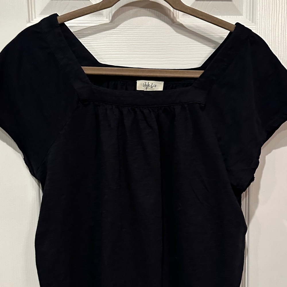 Style & Co. Black Blouse